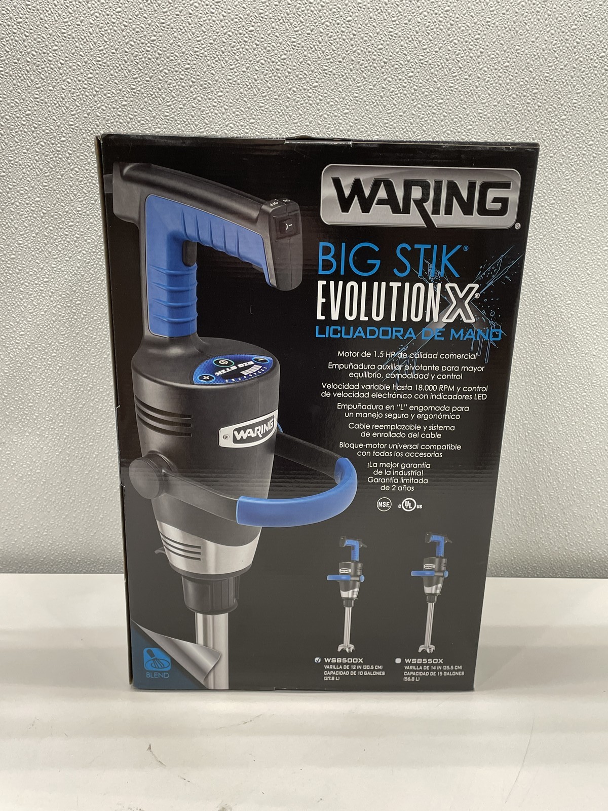 Waring WS8500X 12in Heavy Duty Big Stik EvolutionX Immersion Blender
