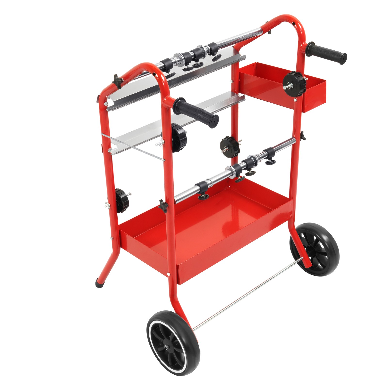 18" Mobile Multi-Roll Masking Machine Dispenser w/ 2 Paper Bars for Auto Body