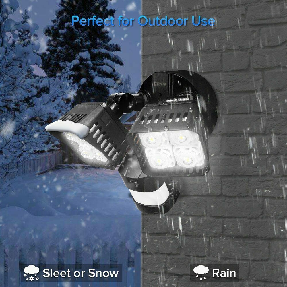 3400lm LED Motion Sensor Light 30W Security Light Spotlight Backyard Safe Guard