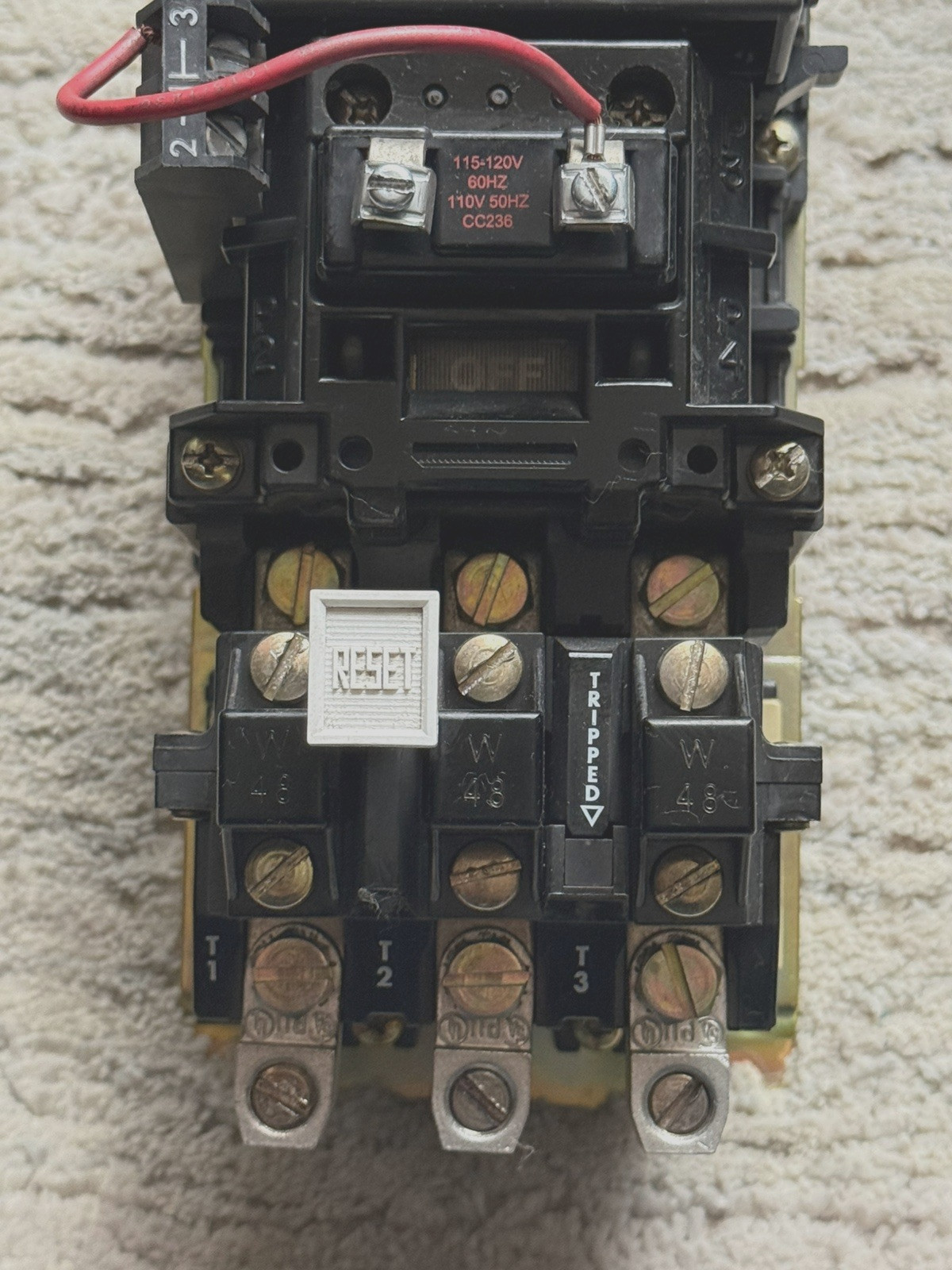 Allen Bradley AB 509-COD Size 2 Starter 120V Coil Series B Size 2 509-C0D