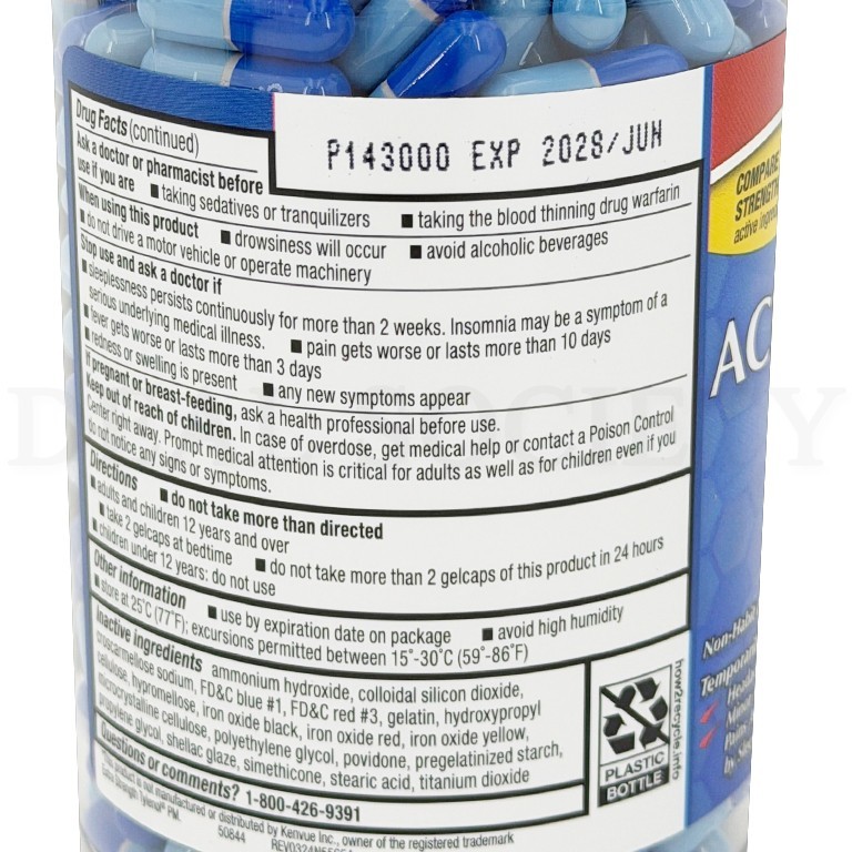 Kirkland Signature Extra Strength Rapid Release Acetaminophen Pm 500Mg 375 Count