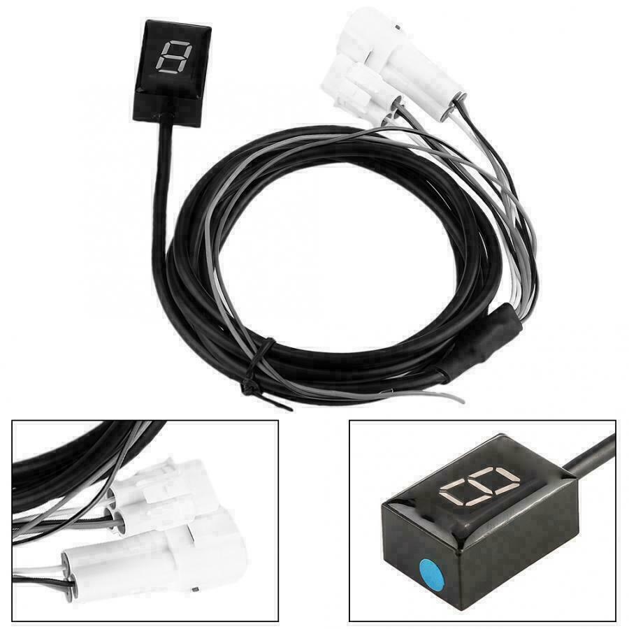 Motorcycle Red LED Gear Indicator For YAMAHA YZF R1 R6 FZ8 Mt03 MT-01 Fzs600