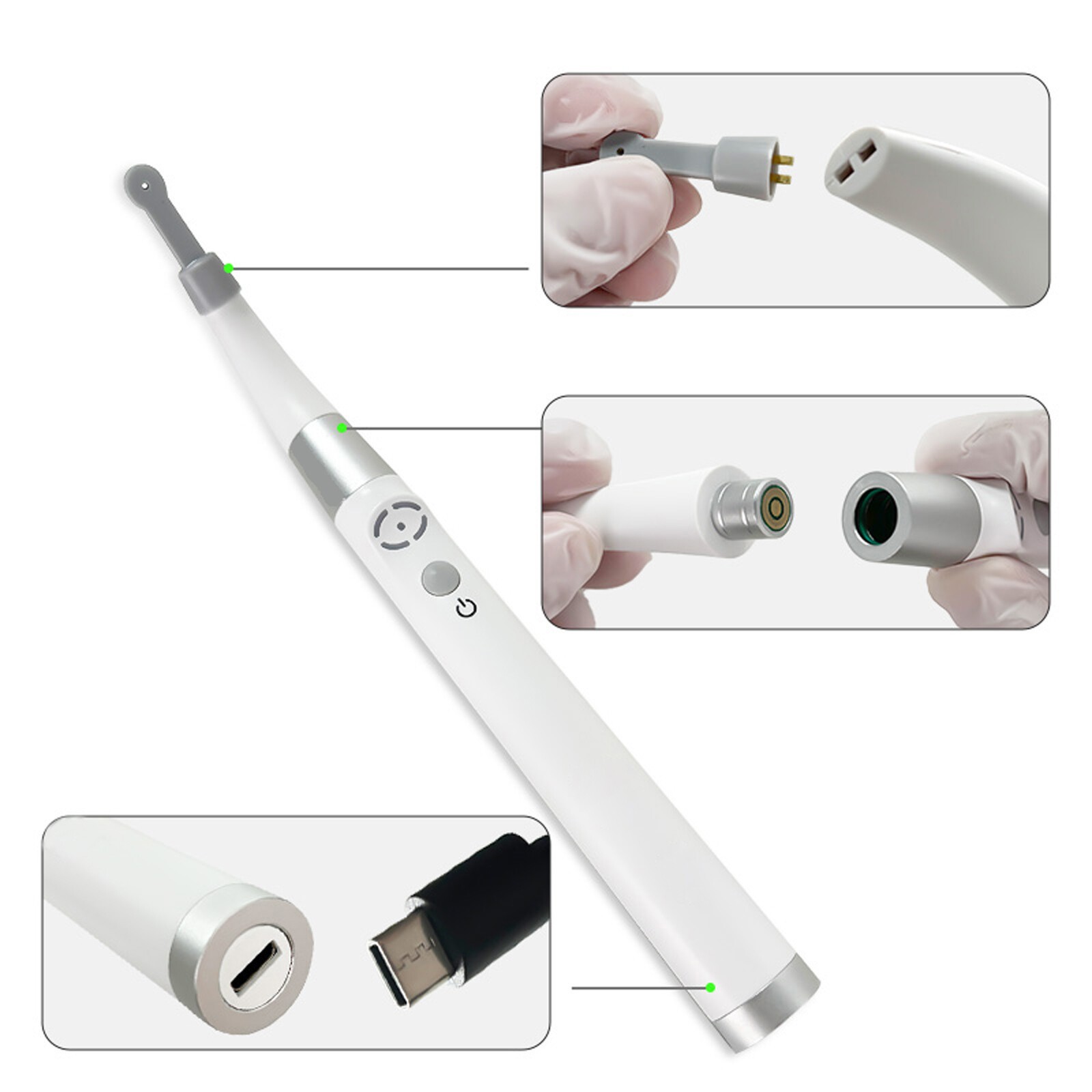 Dental Implant Locator Detector 360°Rotating Spotter Sensor+3Pcs Sensor USA