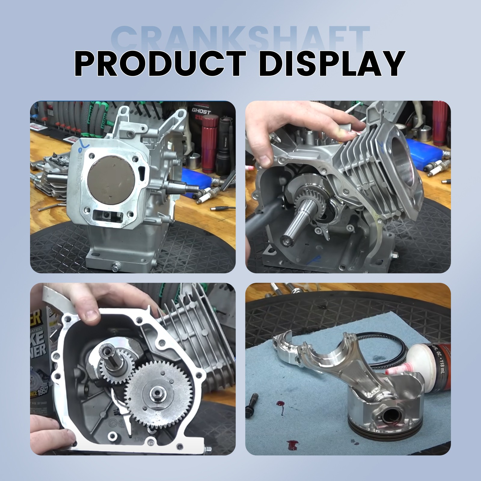 55mm Stroker Crankshaft For Predator 212cc Non Hemi Engine Go Kart Mini Bike