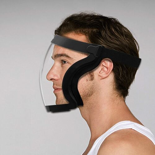 Full Face Super Protective Mask Anti-Fog Shield Safety Transparent Head Cover US