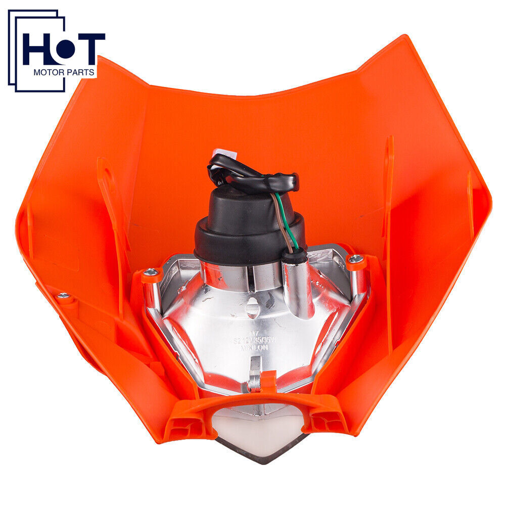 Orange Motocross Headlight For KTM EXC XC XCW SX SXF 125 250 300 350 400 450 500