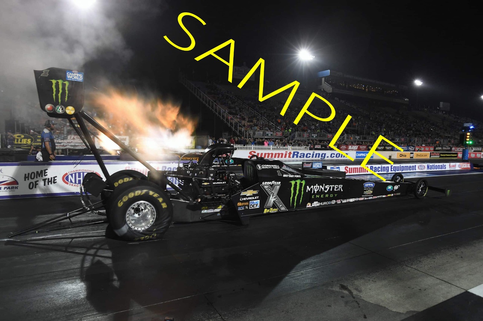 BRITTANY FORCE MONSTER ENERGY TOP FUEL CAR 11X17 GLOSSY POSTER #W45