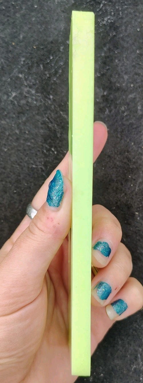 Rare Glass Green Glow In Dark Slab Cabochon Slab Rave Craft Flintknapping