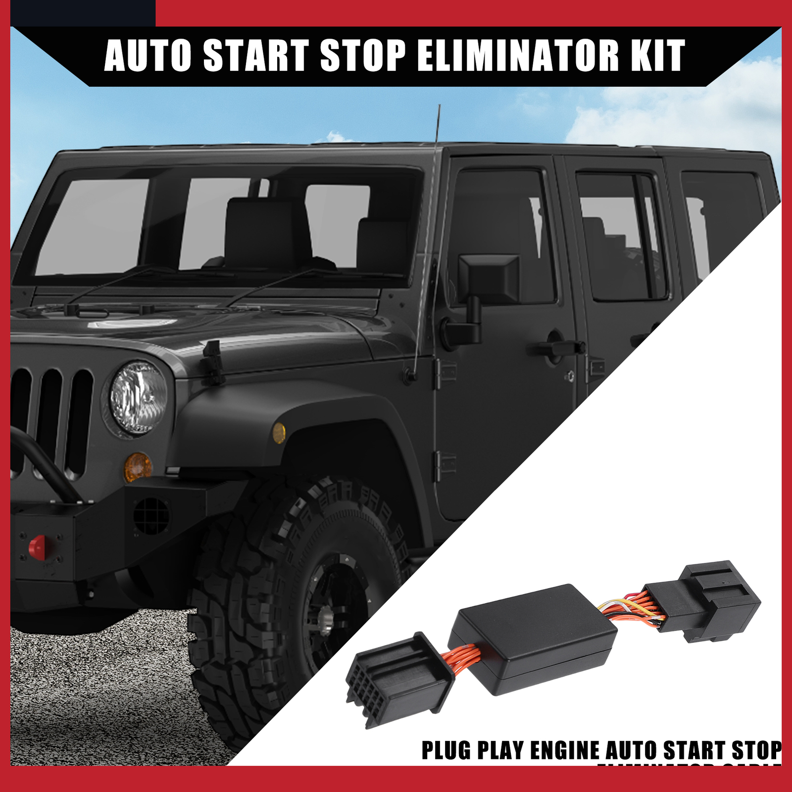 Pack of 1 Auto Start Stop Canceller For Jeep Wrangler JL JLU 2018-2023