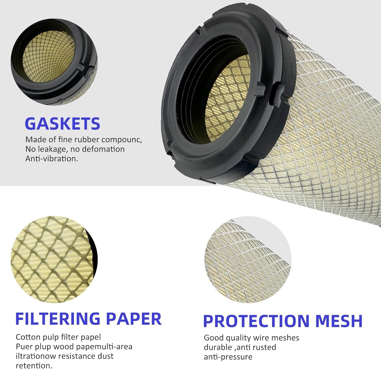 P821575 P822858 Outer Air Filter & Inner Filter For Donaldson FPG05 Air Cleaners