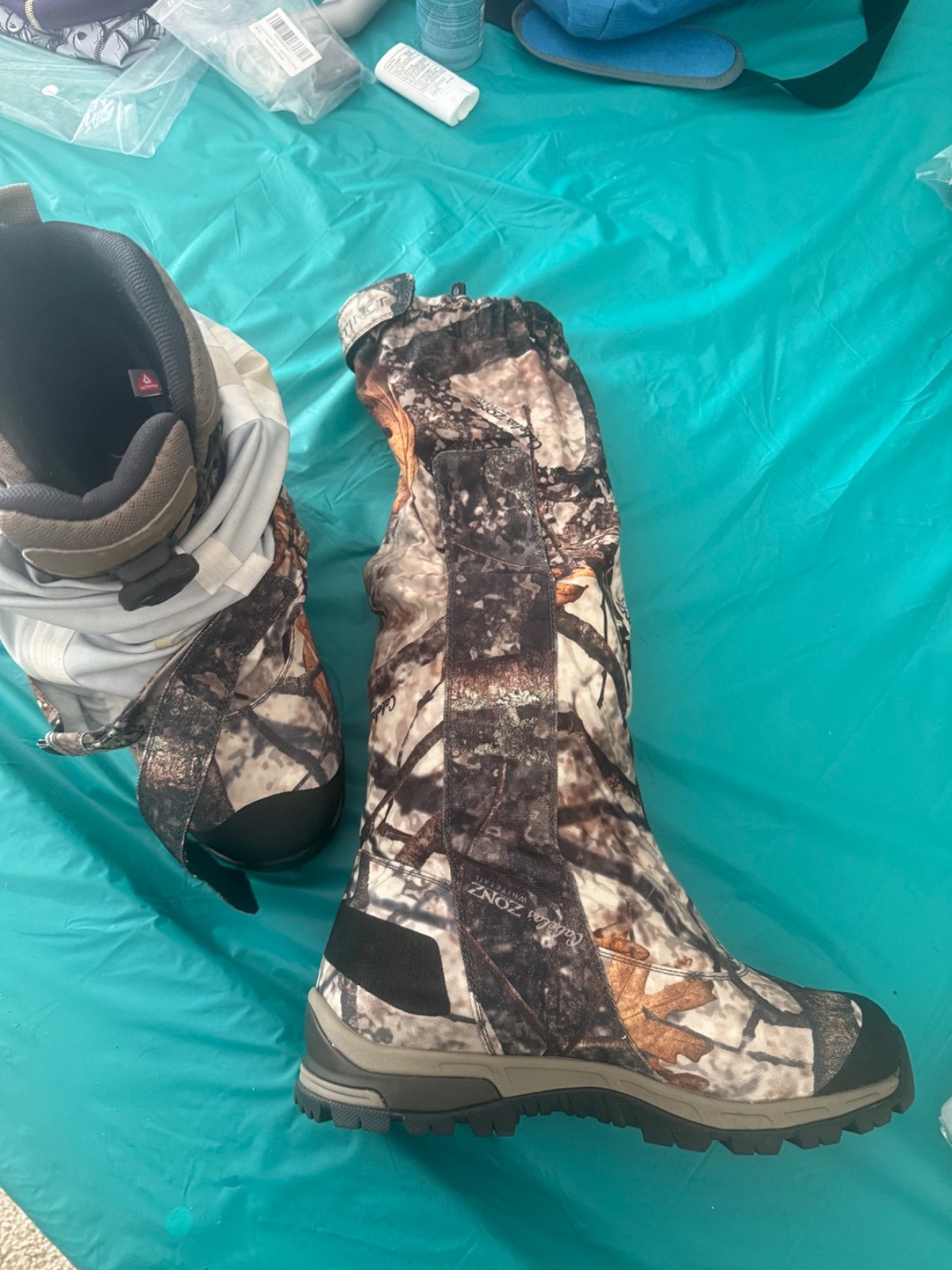 Cabelas Instinct Men's 9.5D Lynx Waterproof winterBoots Mosley Oak Break-Up camo