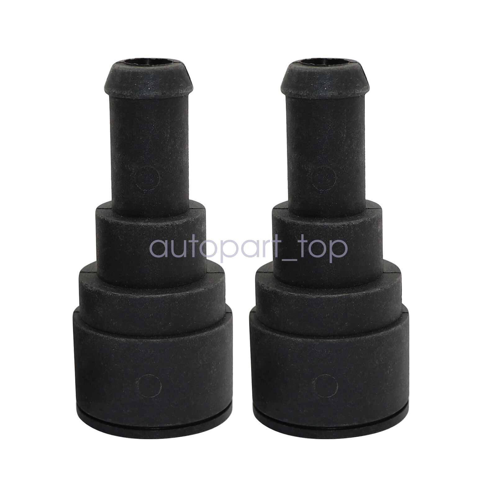 2x Heater Core Coolant Hose Connector Set For 99-14 Chevy Silverado Tahoe Sierra
