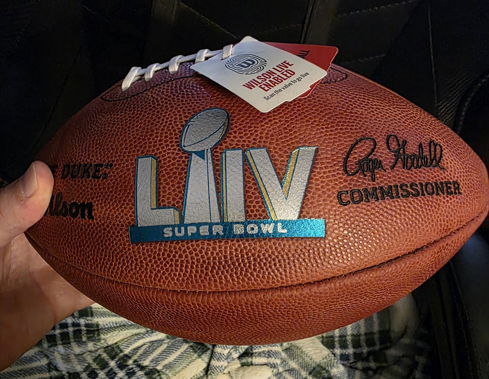 Patrick Mahomes Super Bowl Liv Signed Football Beckett COA