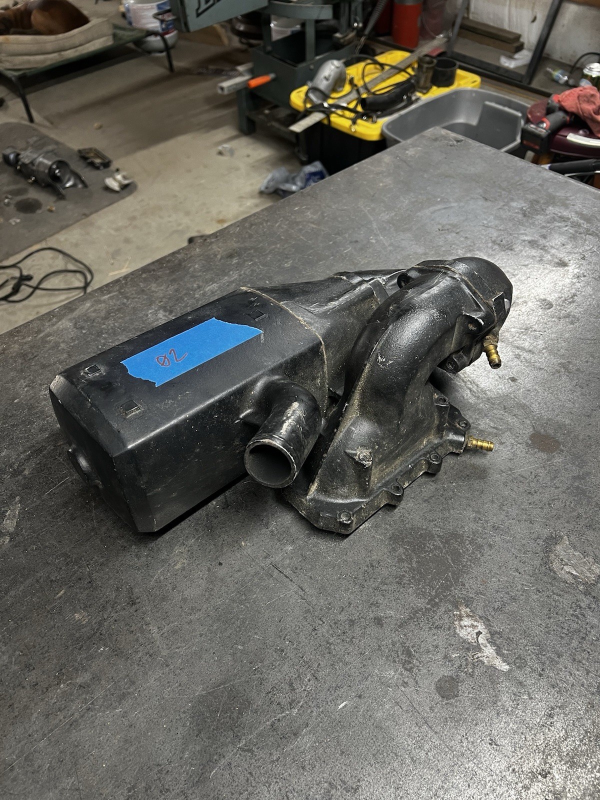 1990 Kawasaki Jet Ski 550 SX JS550 MUFFLER EXHAUST PIPE SILENCER BREAD BOX