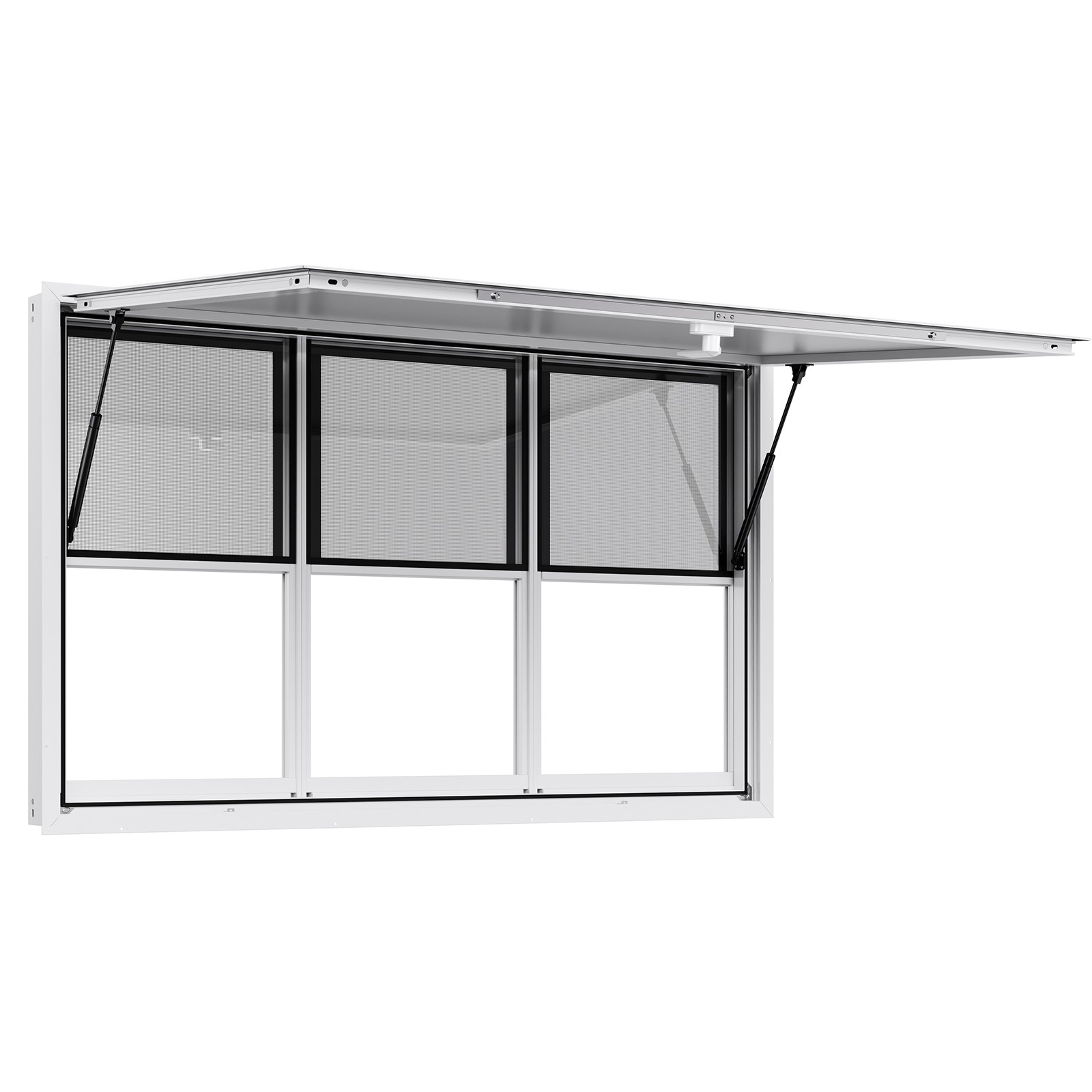 VEVOR 60x36in Concession Stand Serving Window Food Truck Service Awning Aluminum
