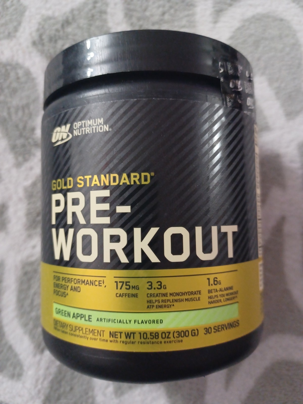 Sealed Optimum Nutrition, Gold Standard Pre Workout - Green Apple - 30 Servings