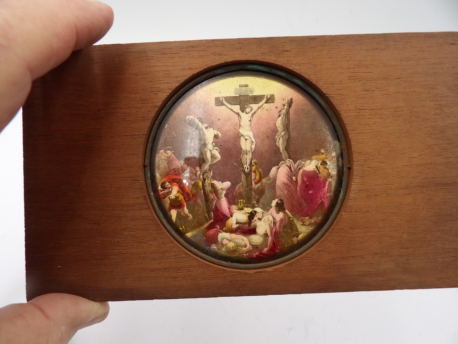 20 Magic Lantern 4x7 Wood Slides Christian Scenes