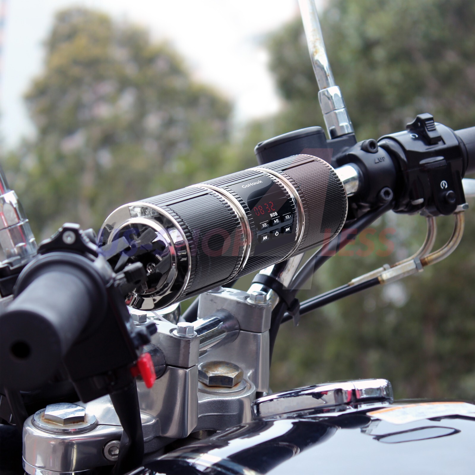 Bluetooth Motorcycle Stereo Speaker Soundbar Audio Radio MP3 System ATV 4Wheeler