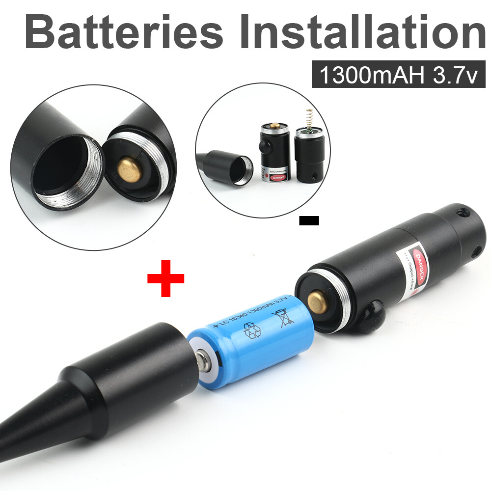 .177 to .78 /.50/12GA Caliber Green Red Laser Bore Sighter for Rifles Handguns