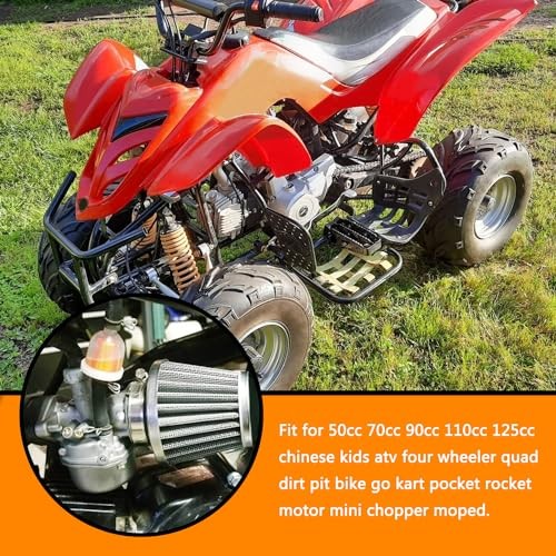 PZ19 Carburetor Carb Air Filter Throttle Handle Grips Cable for 50cc 70cc Black