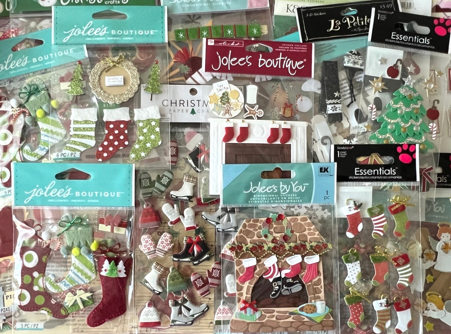 YOU CHOOSE - CHRISTMAS 3D STICKERS MOST RARE - JOLEE'S SANDYLION & MORE