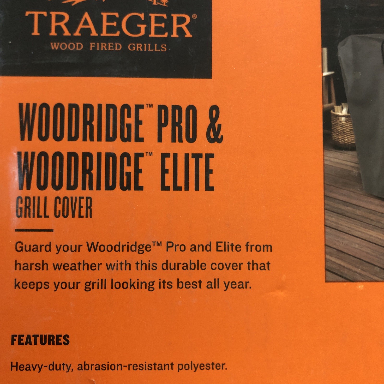 Traeger BAC775 Full Length Grill Cover for Woodridge Pro & Elite Pellet Grills