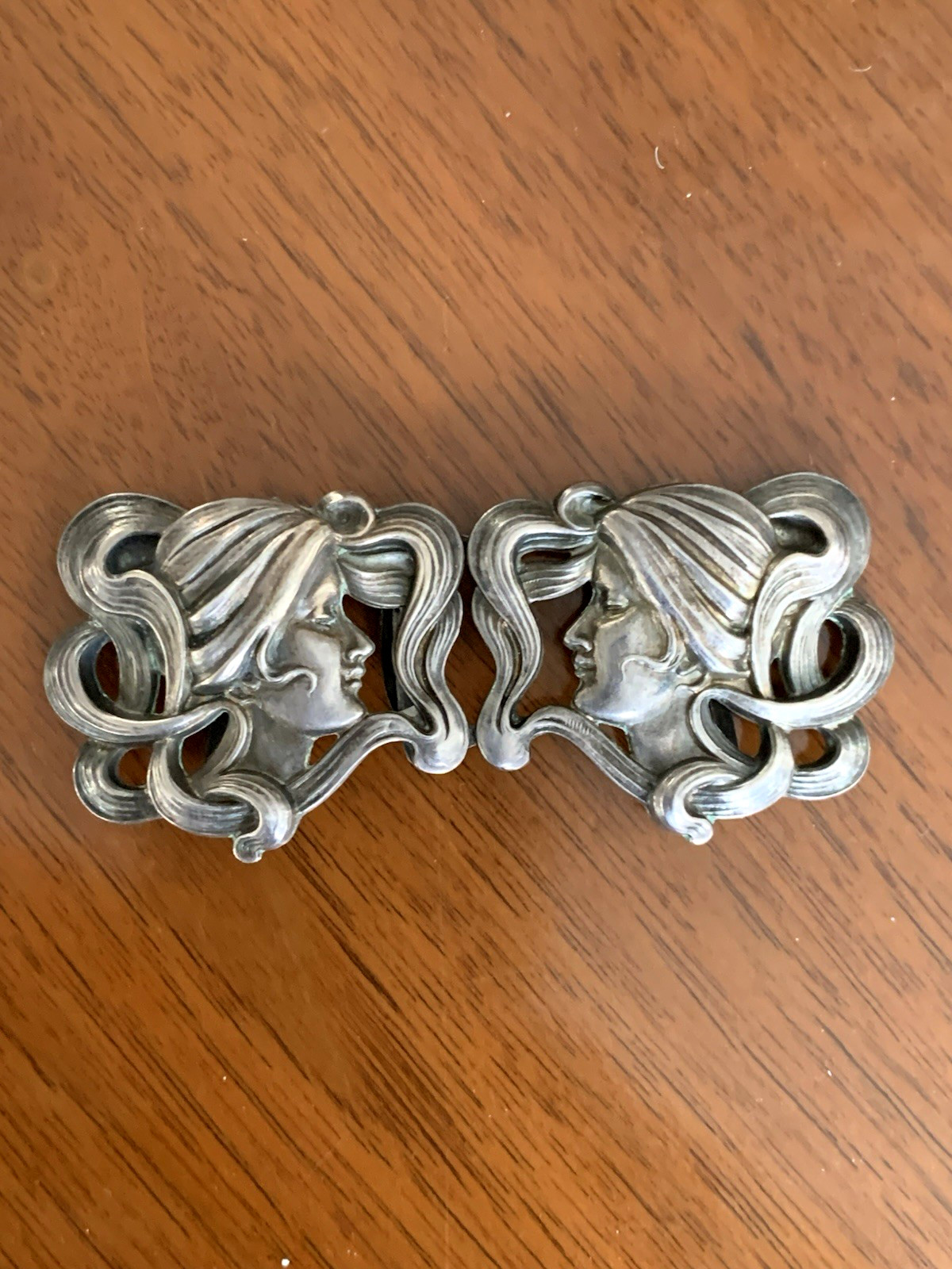 Rare Kerr Art Nouveau Sterling Silver Buckle 1901 Museum