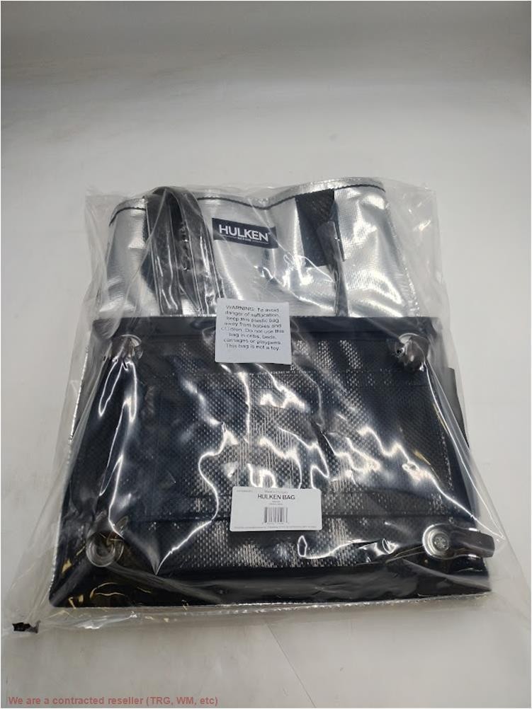 HULKEN Original Rolling Tote Bag Medium Silver SEE DETAILS