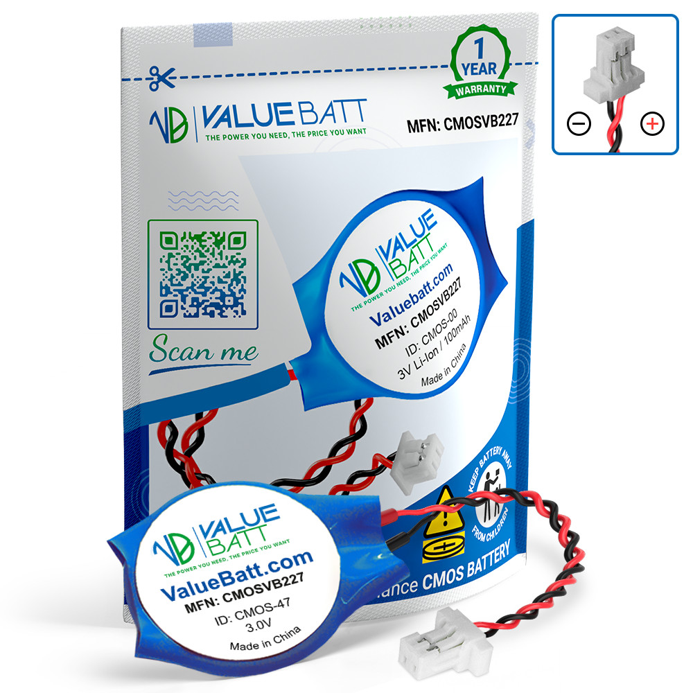 CMOS RTC Bios Battery For HP Elitebook 8470P Series CR2032 2 Pin