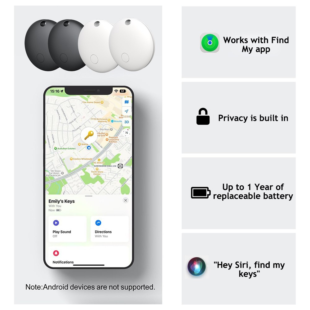 Airtag Dog Cat Collar Holder Case / Bluetooth Mini GPS Location Tracker Device