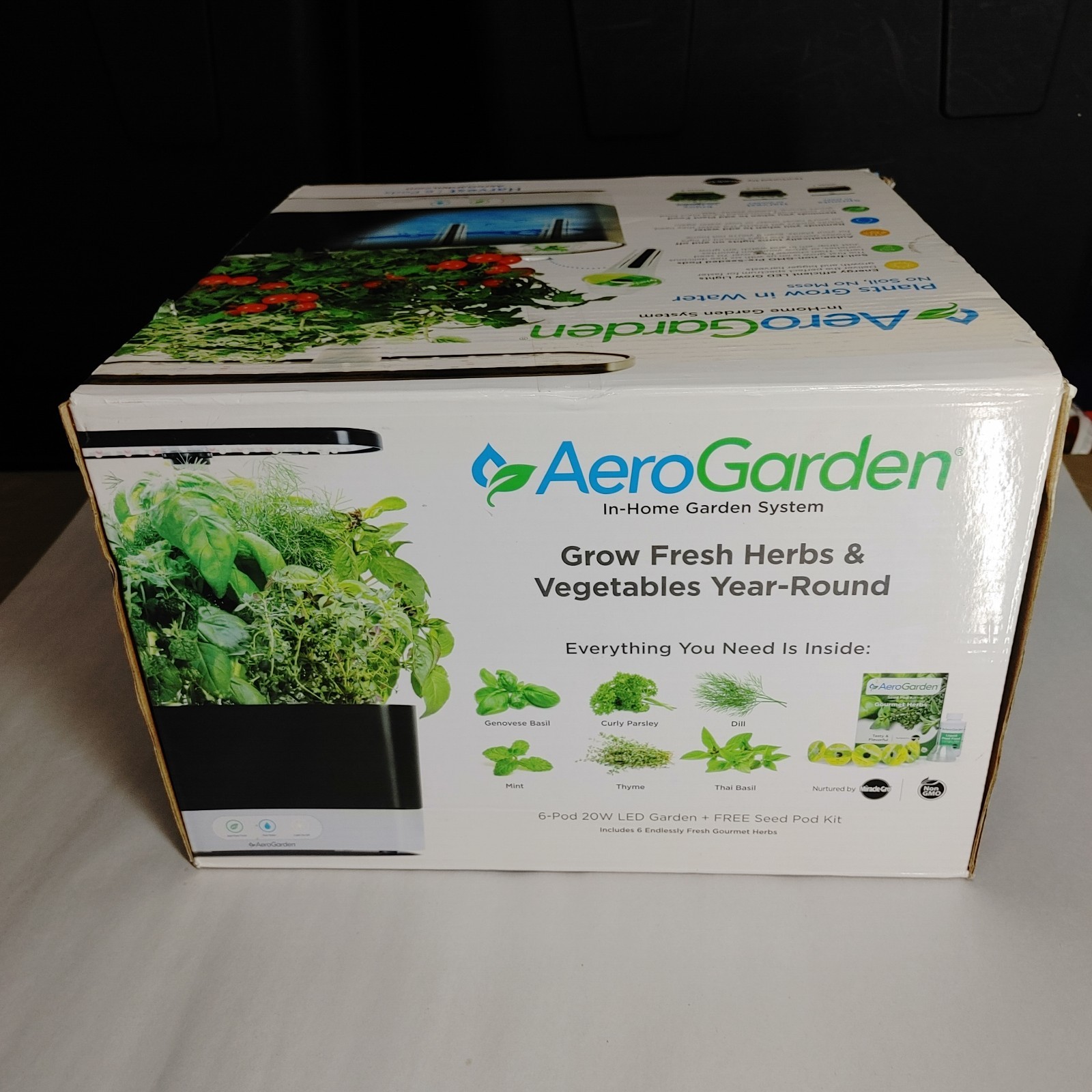 Aerogarden In-Home Garden System Harvest 6 Pods (Opened Box)