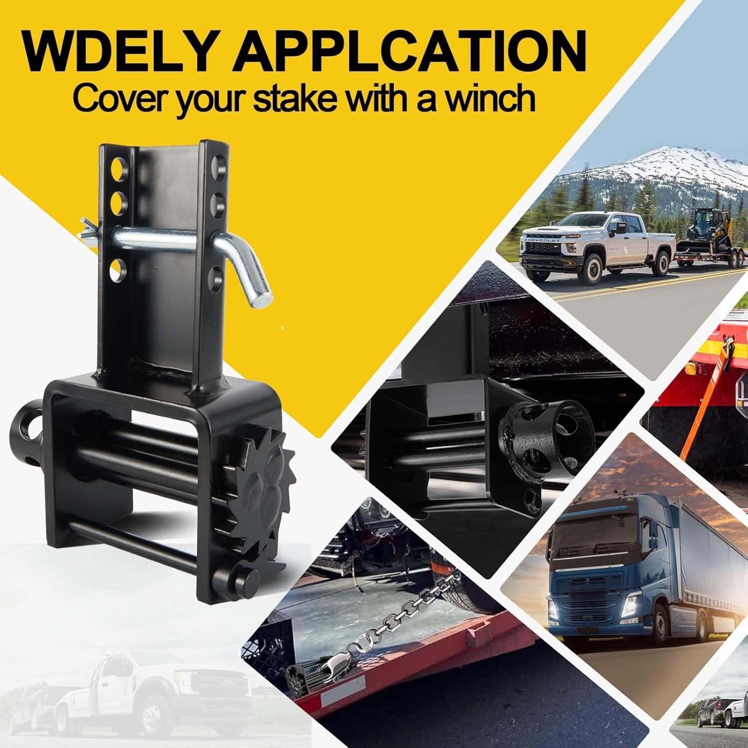 Heavy-Duty Trailer Stake Pocket D Rings with Anti-Loss Cord Stake Pocket