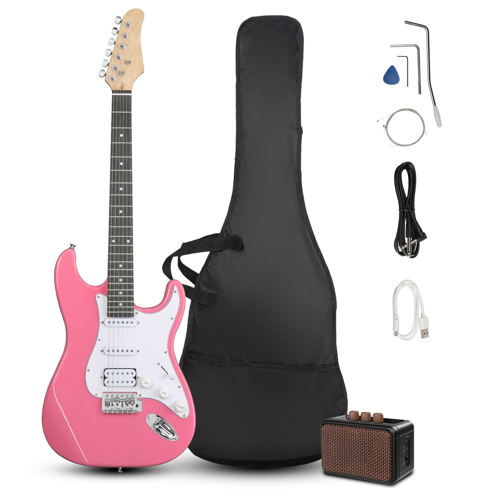 Ktaxon GST Electric Guitar Kit for Beginner with 5W AMP for Student Gift