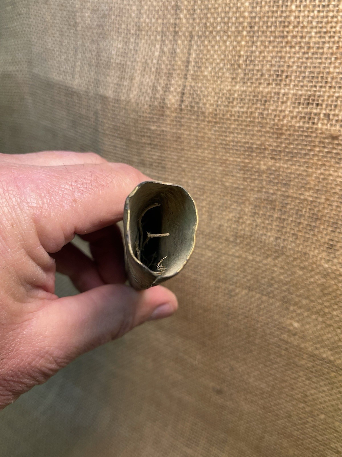 Dug Civil War Brass Foot Officers Or Staff Officers Sword Drag Heavily Used Worn