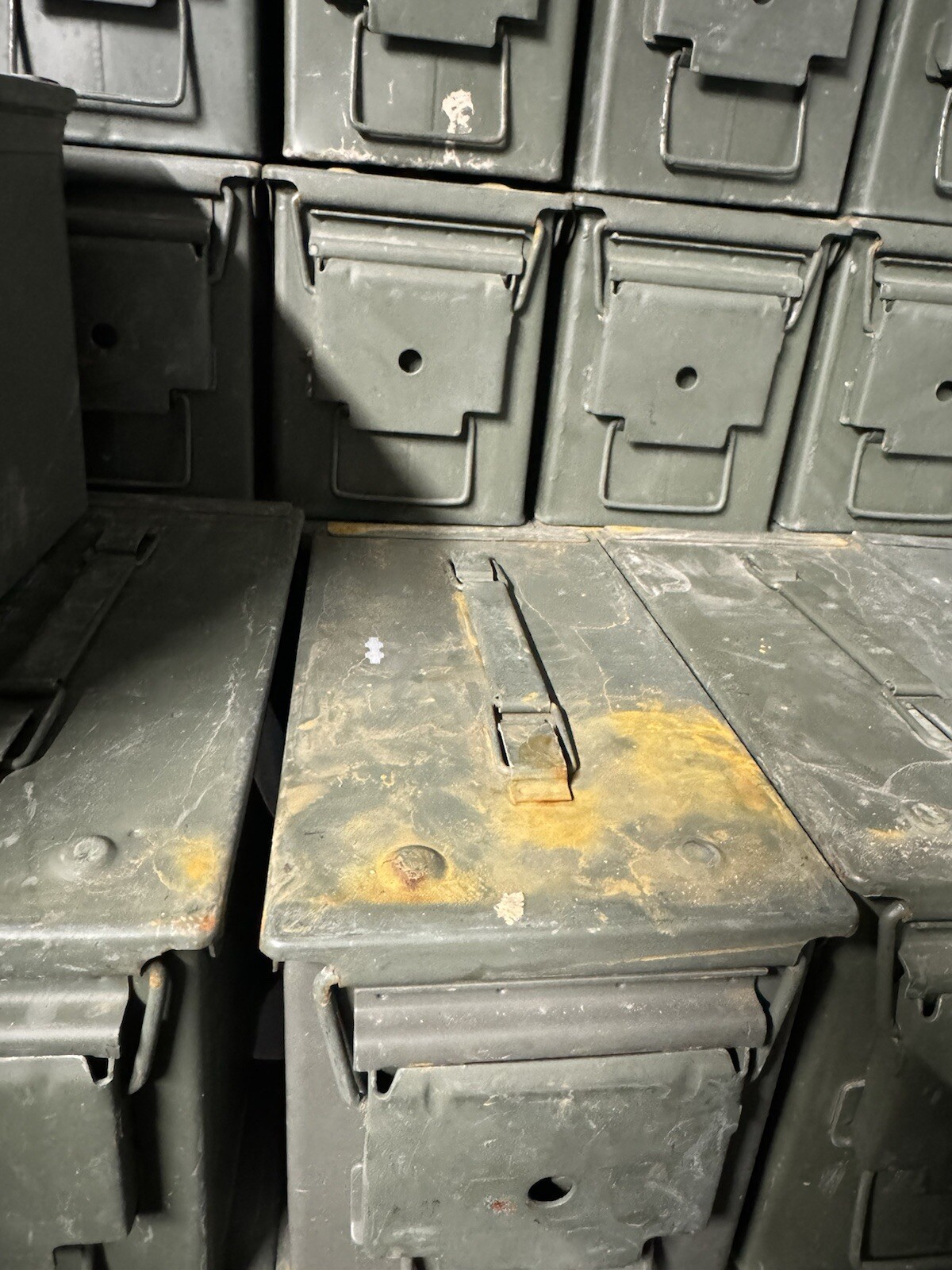 Lot Of (2) M2A1 / M2A2 USGI Metal Ammo Can Box