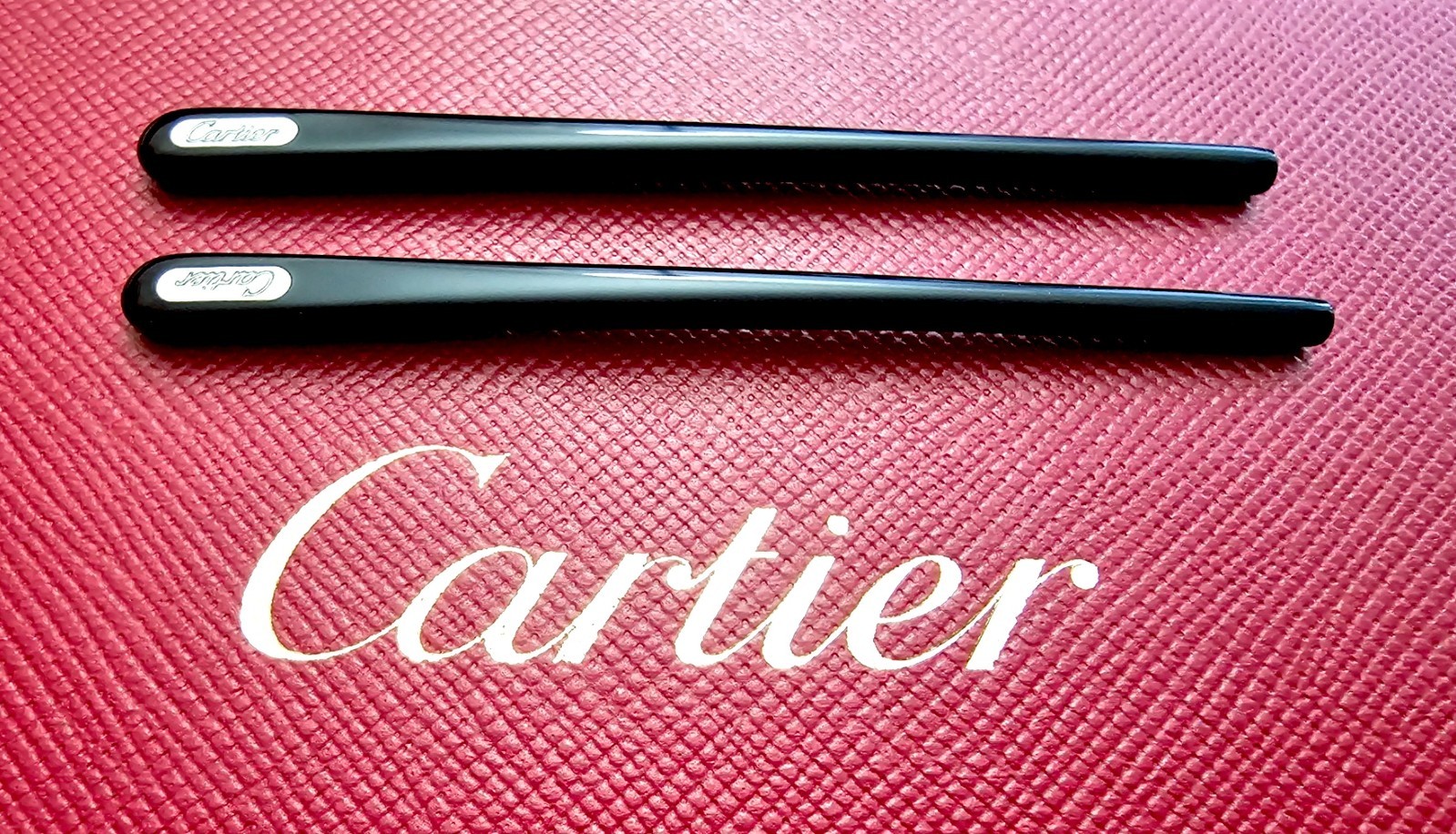 NEW! Authentic Cartier Silver/Black Temple Tips for Cartier Glasses - $59 Pair