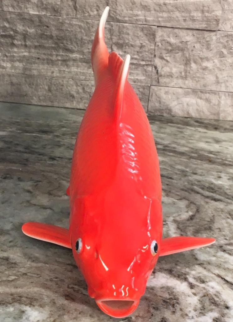 Noritake Koi Fish figurine Japan Japanese gold Nippon vintage MINT LARGE