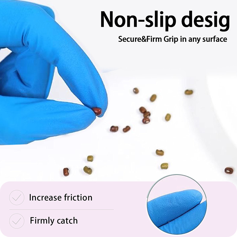 Medical Nitrile Exam Gloves 100 PCs Powder-Free Food-Safe Disposable Glove