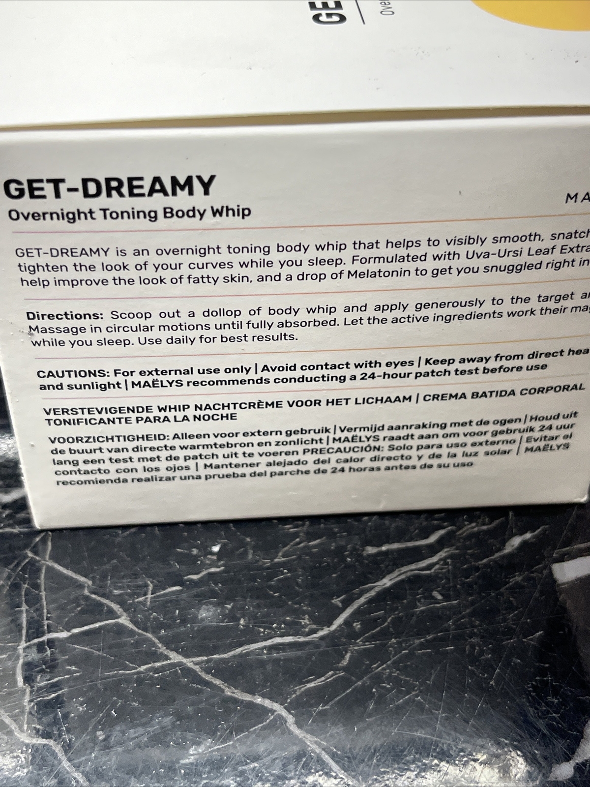 2x MAELYS Get-Dreamy overnight toning body whip 6.8 oz NEW 🔥sale🔥