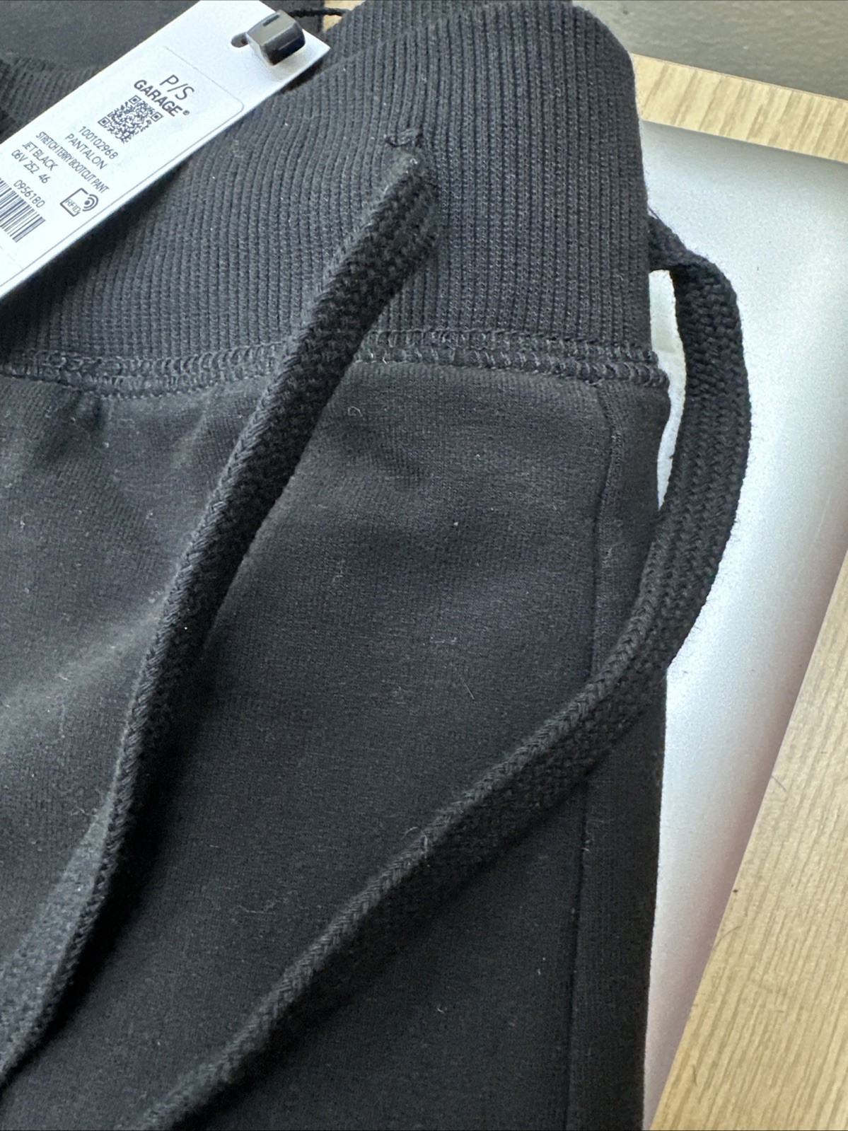 Garage Stretch Terry Bootcut Pants Jet Black P/S