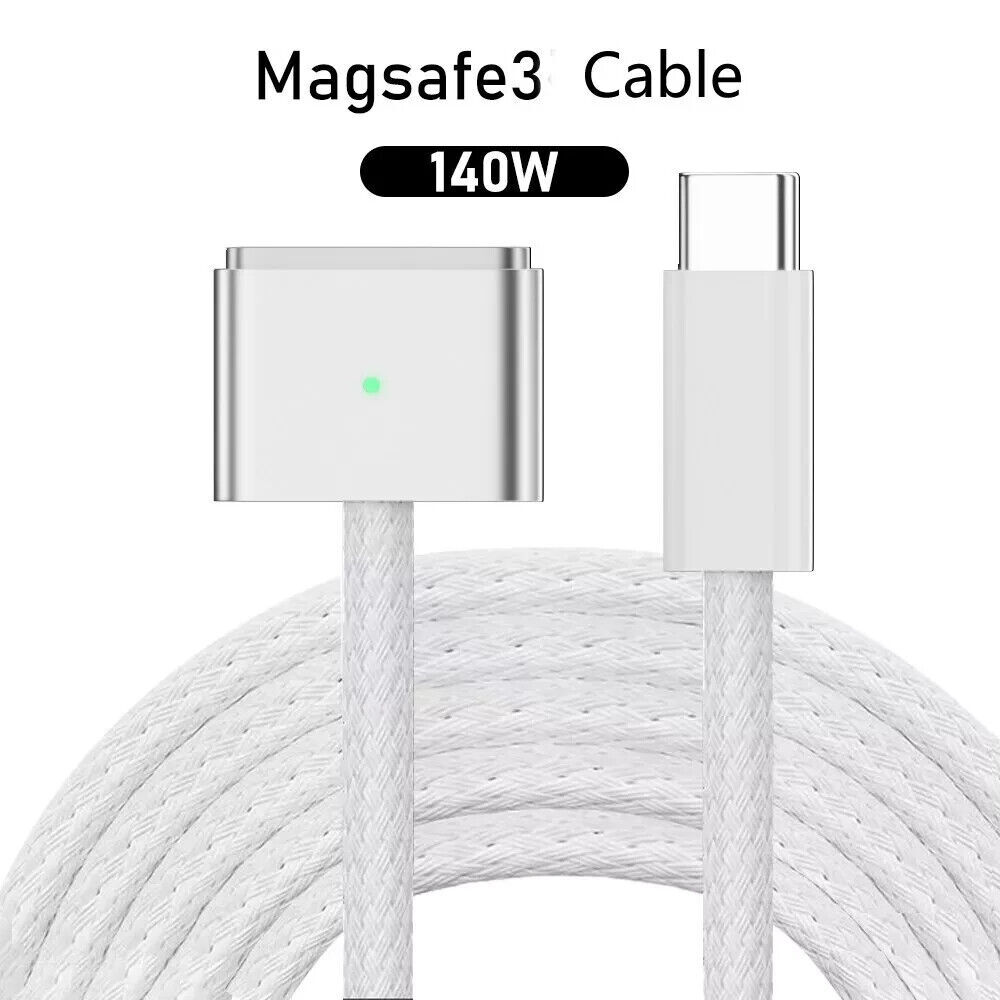 OEM Apple USB-C to MagSafe 3 Cable (2 m) Silver 140W For MacBook 16''