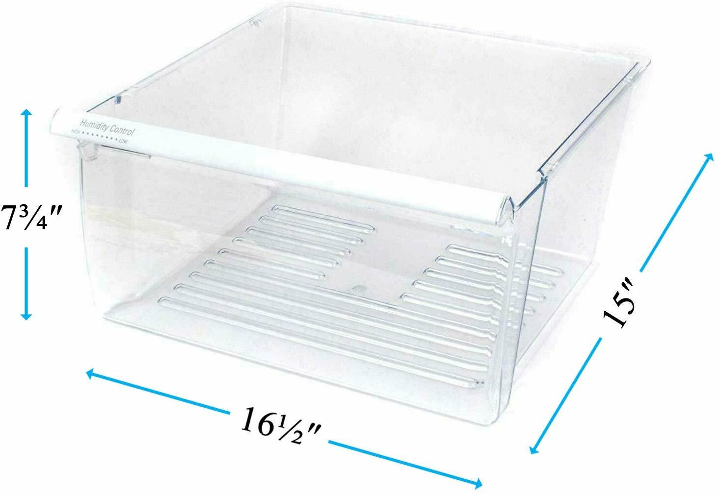 Upper Crisper Pan Compatible with Whirlpool Refrigerator WP2188656 2188656