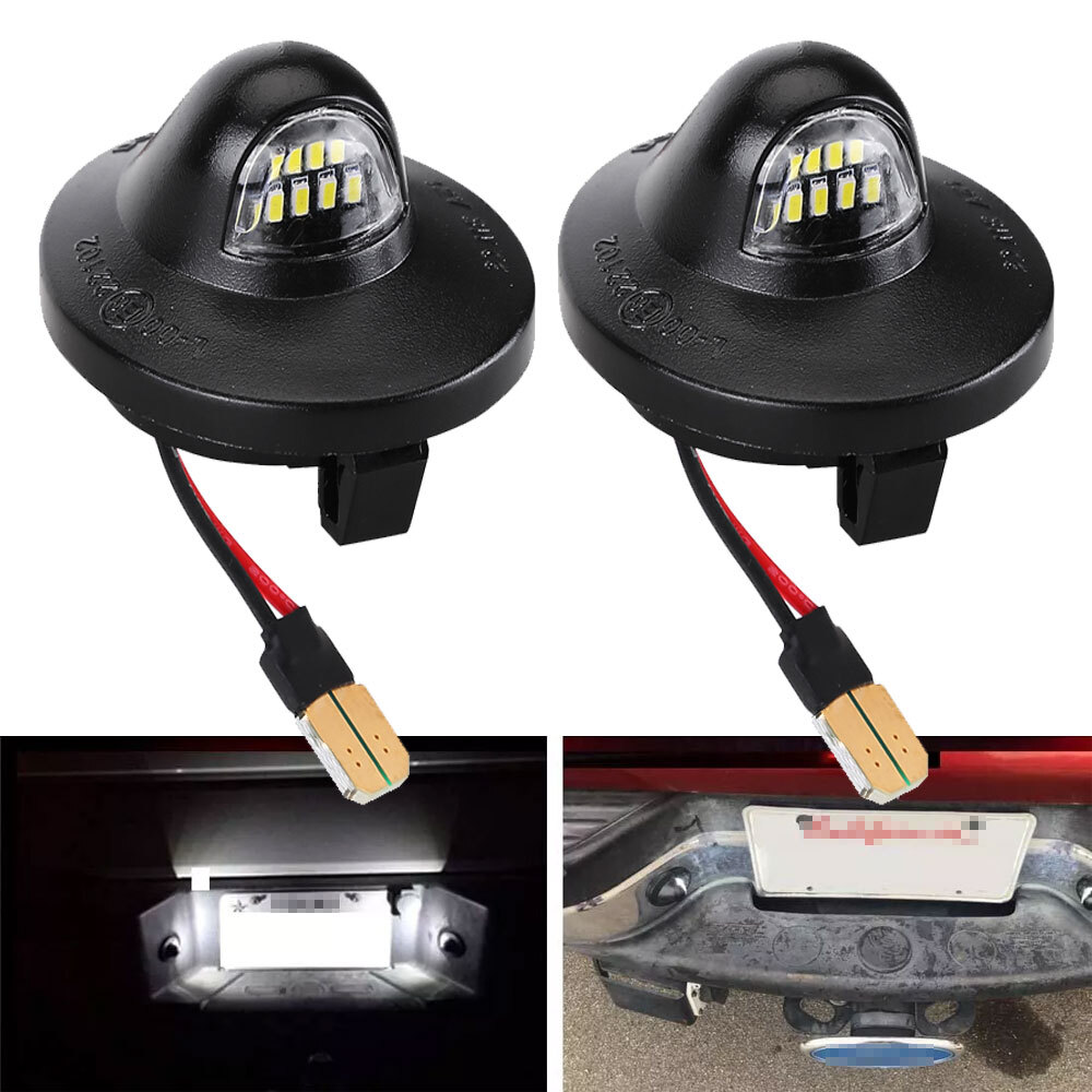 2x LED License Plate Light Tag Lamp Housing For Ford Ranger Bronco Explorer