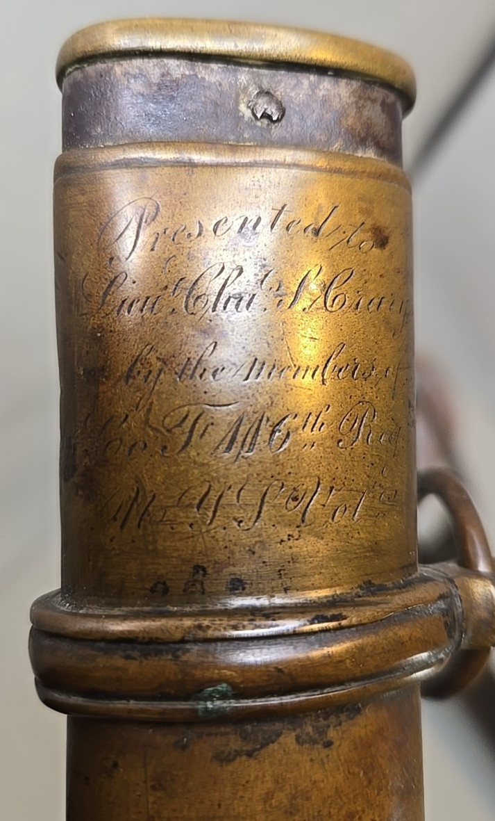 Civil War Model 1850 Foot Officers Sword with Scabbard, Used