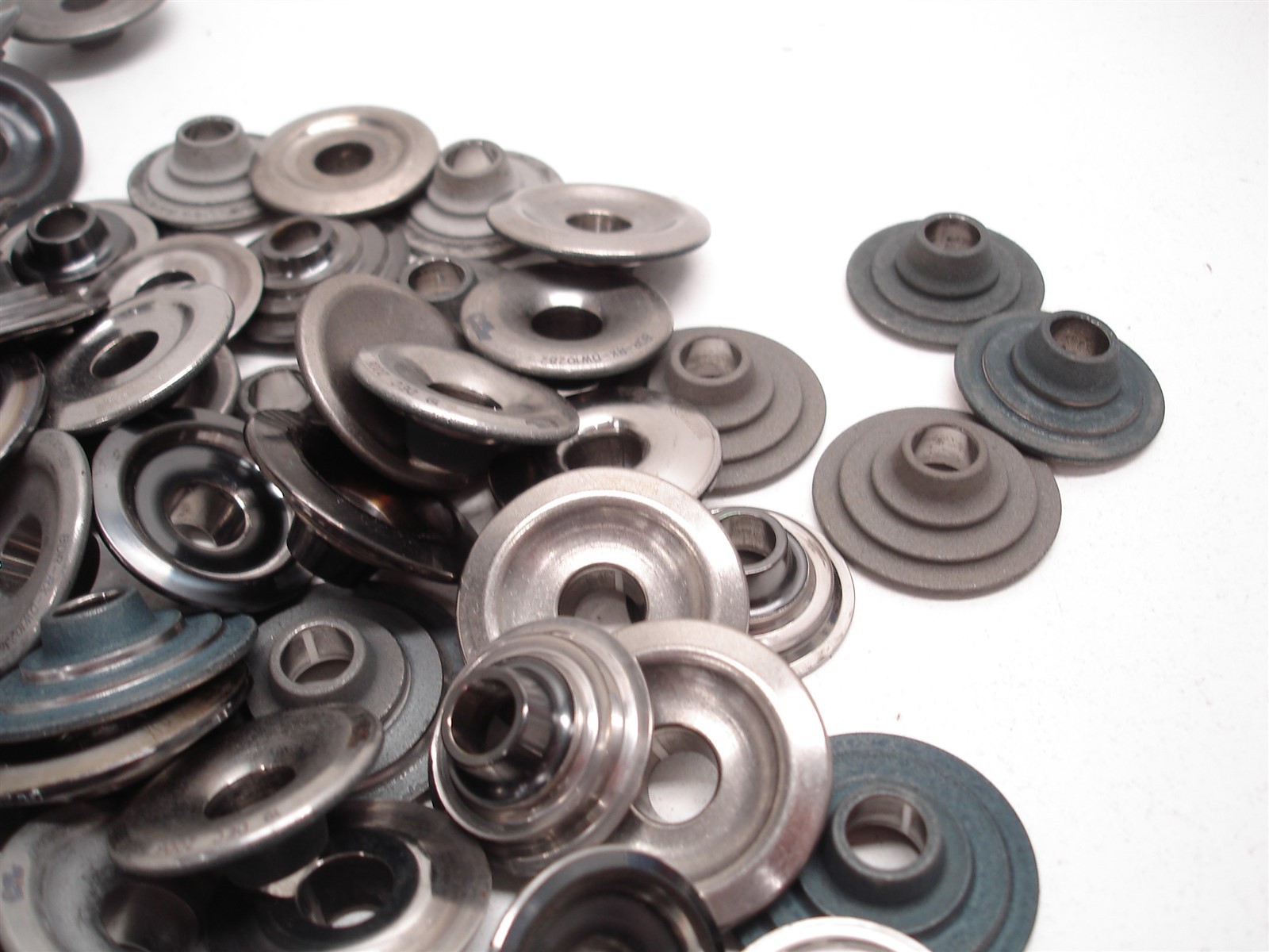 BULK 170 pcs NASCAR TITANIUM VALVE SPRING RETAINERS MINI TOP LOCK DEL WEST ASST