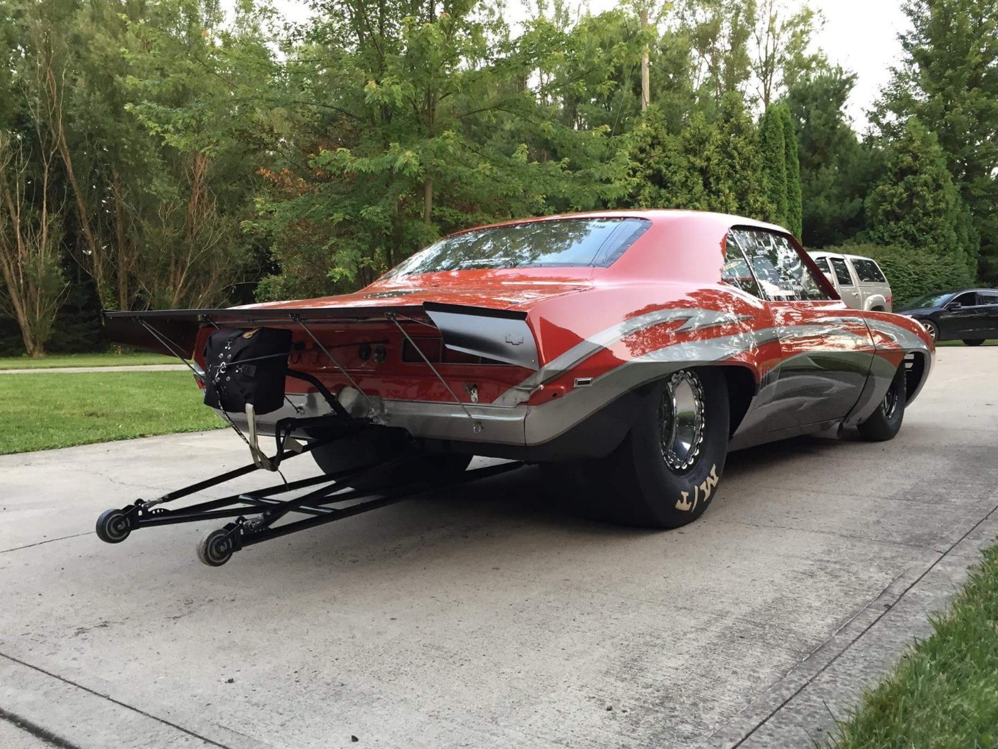 Chevy Camaro 67-68 Aluminum Pro Street wing, Polish, Black, Brushed, Satin