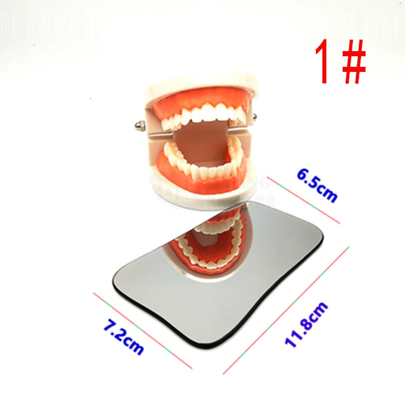 5pcDental Orthodontic Oral Intraoral Photographic 2-sided Rhodium Glass Mirrors