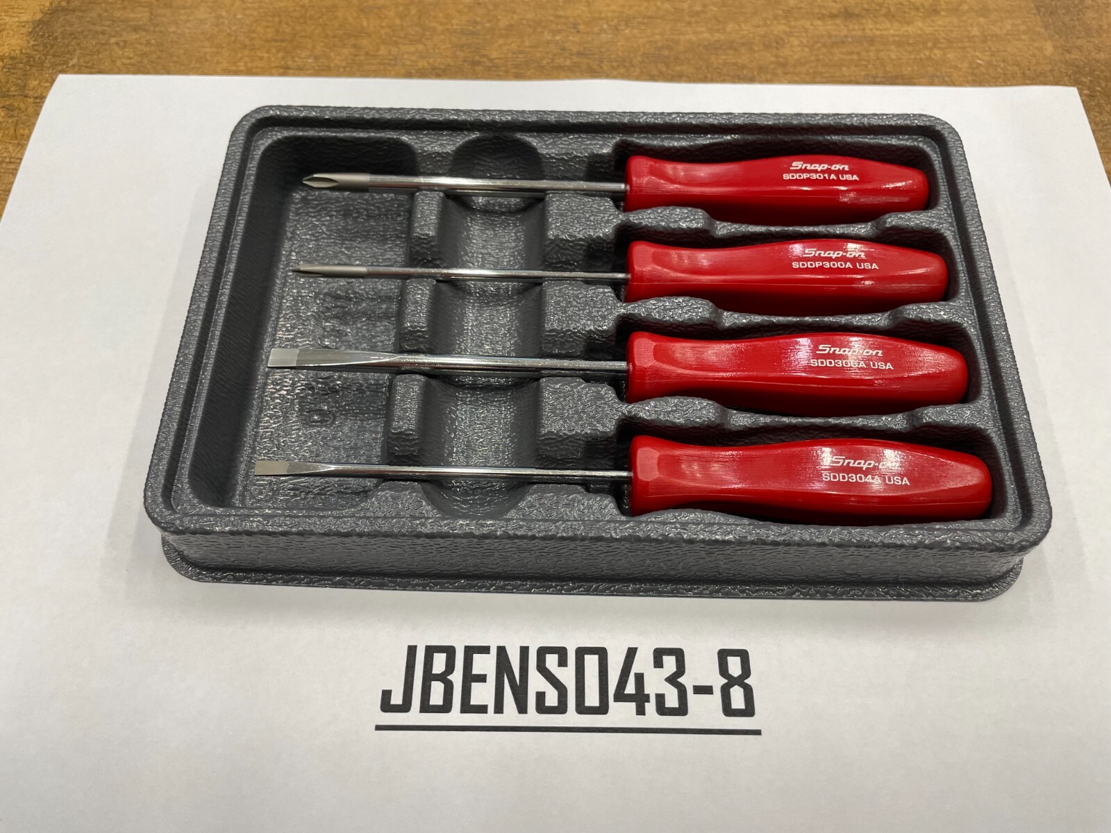 Snap-on SDDX40AR 4pc Mini Hard Grip Combination Screwdriver Set