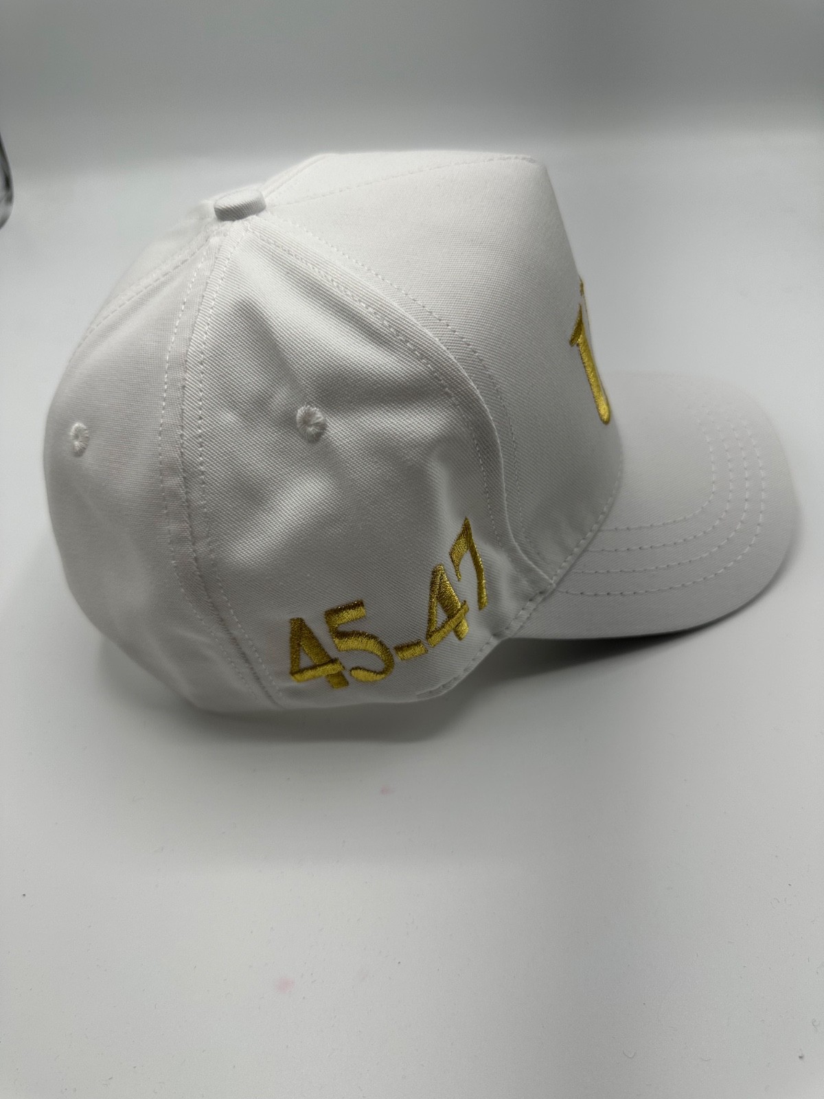 Official Trump USA 45-47 Cali Fame White Snapback Hat Cap