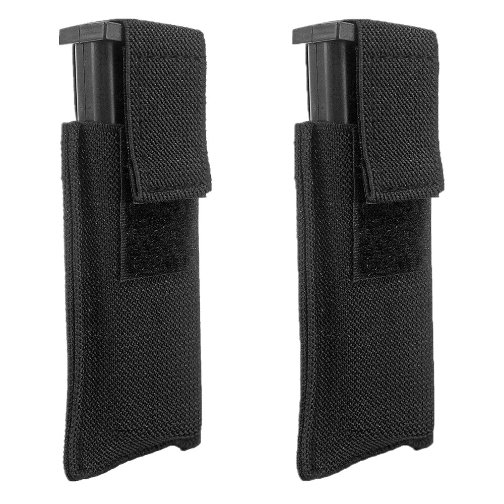 2Pcs Concealed Carry Elastic Horizontal Single Magazine Pouch Pistol Mag Holder
